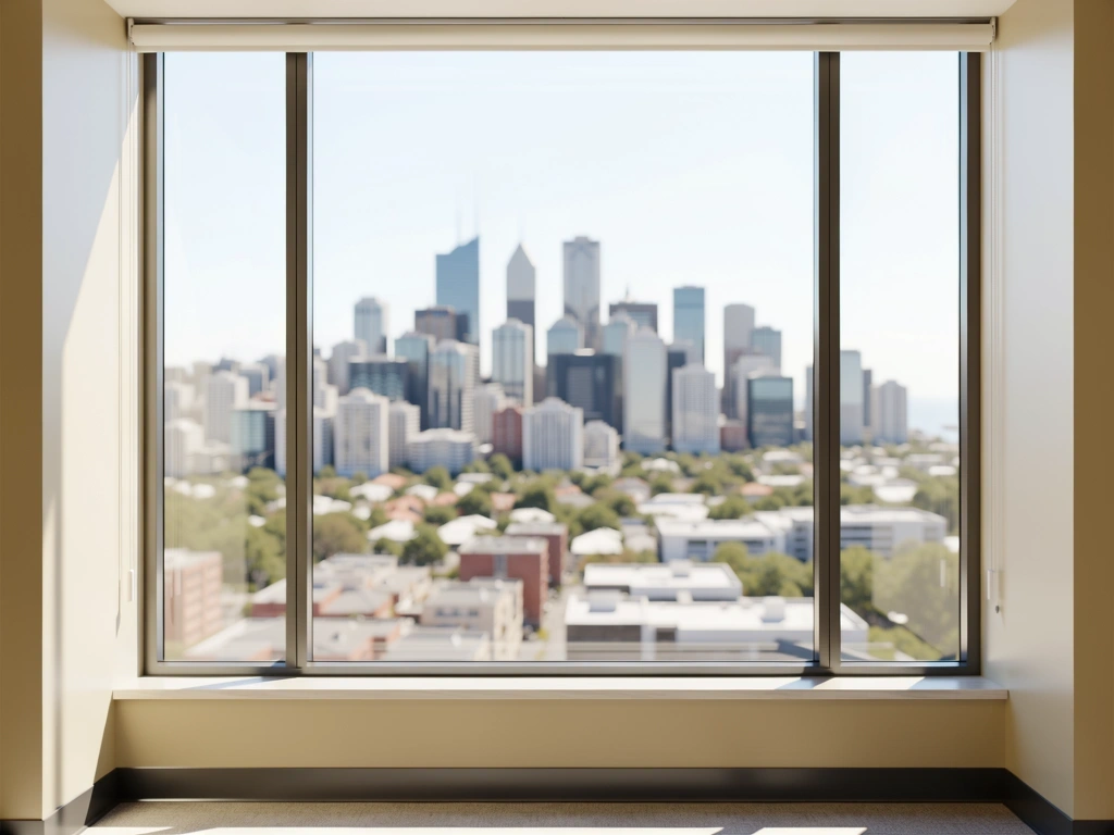View of Sydney business district