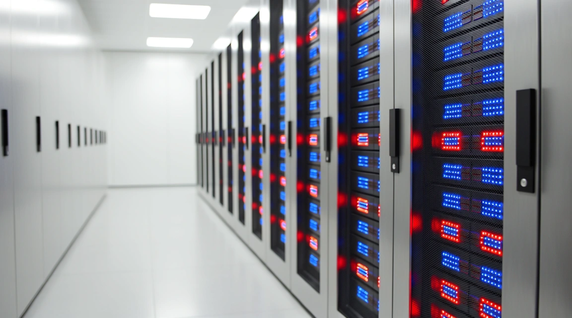 Data center server racks symbolizing integration infrastructure